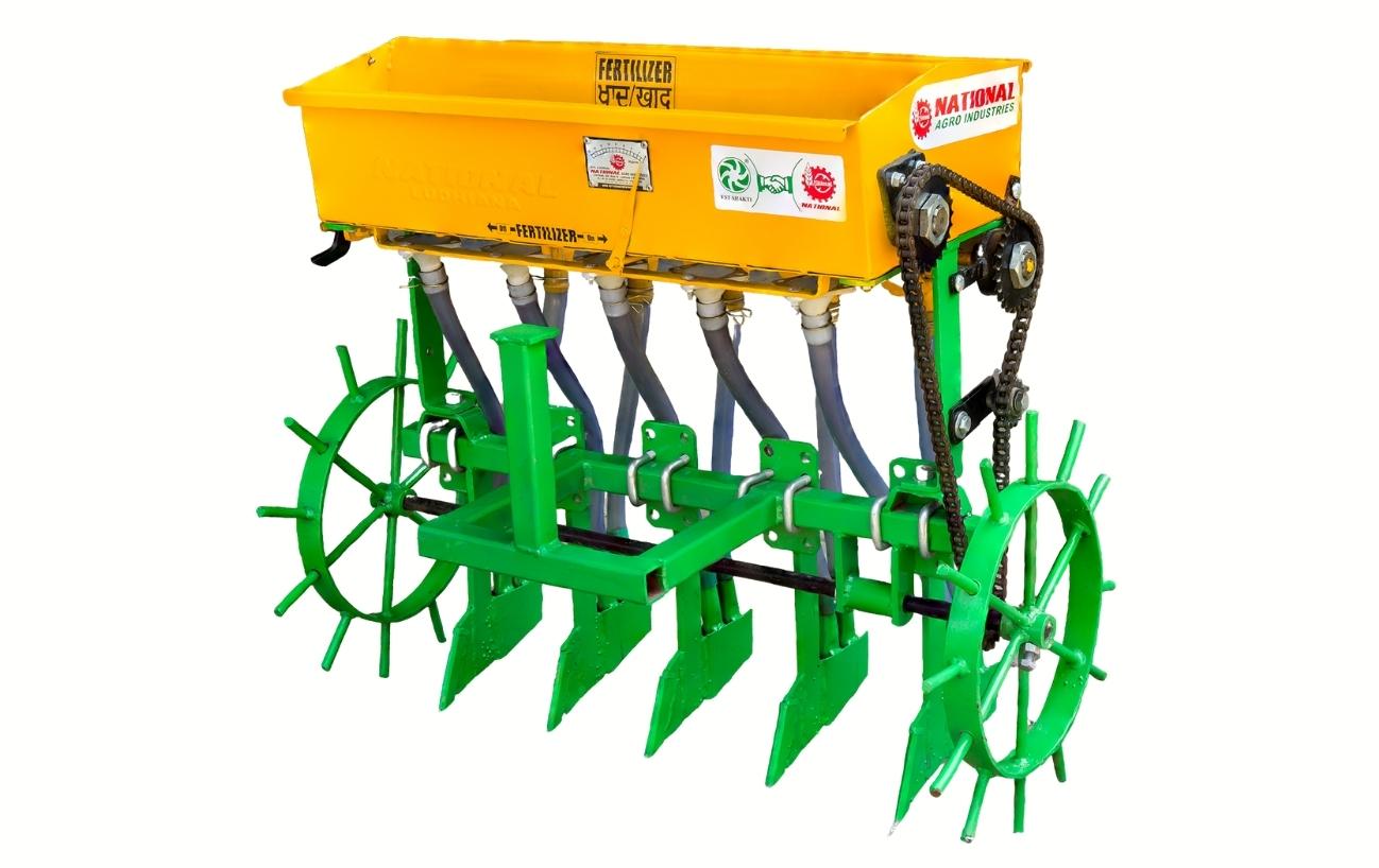 National Zero Till Multi Crop Planter For 2 Wheel Tractor (Power Tiller)